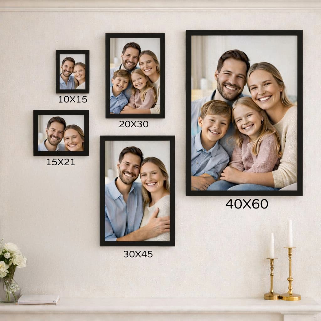 מסגרת לבנה 15x21 ס"מ (גודל A5) מעץ MDF – תמונה 2 מתוך 2