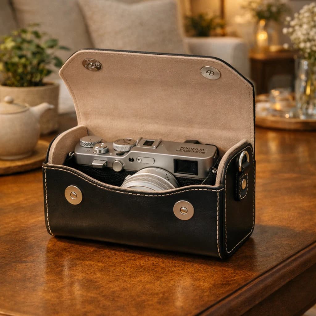 תיק למצלמה FUJIFILM X100VI - דמוי עור – תמונה 2 מתוך 3