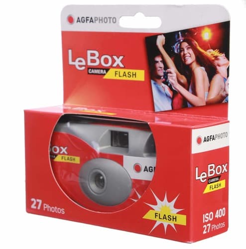 מצלמה חד פעמית AgfaPhoto עם 27 תמונות | פלאש מובנה