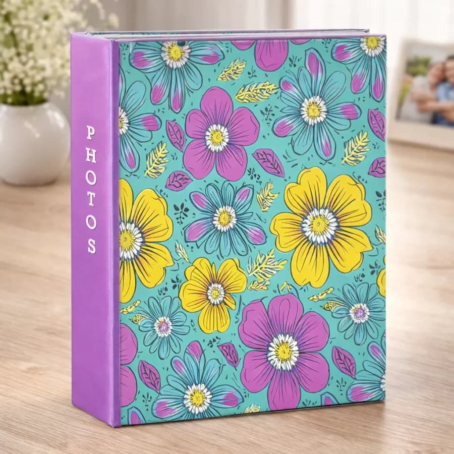 אלבום כיסים 300 תמונות 10X15 דגם floral