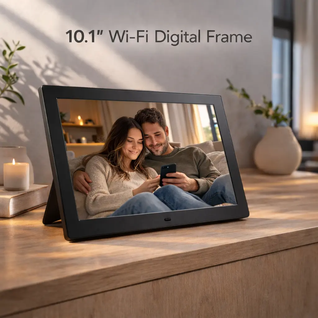 מסגרת דיגיטלית 10.1'' שחורה
